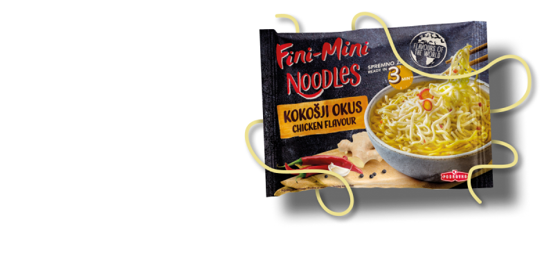 Noodle pakiranje kokošji okus