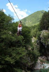 Najduži zipline iznad kanjona 200m visine,Slovenia slika
