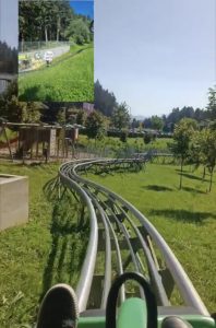 Adrenalinska voznja alpine costerom slika