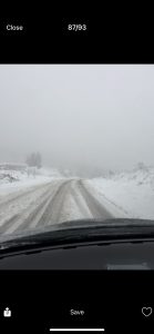 Voziti se preko Romanije danas po snijegu slika